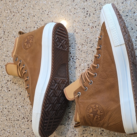 Converse Chuck Taylor All Star Waterproof High Top Boot Sneakers Brown Men 13 - Picture 5 of 9